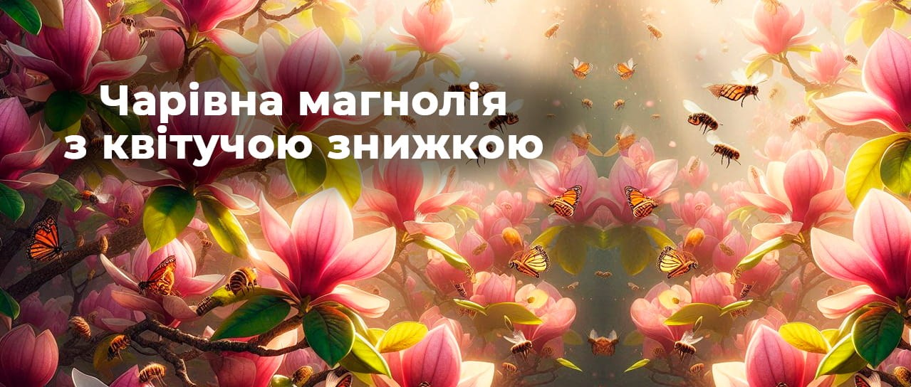 Чарівна магнолія з квітучою знижкою!