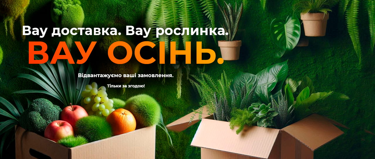 Вау доставка. Вау рослинка. Вау Осінь!