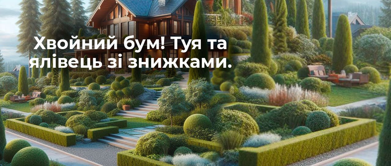 Хвойний бум! Туя та ялівець зі знижками.