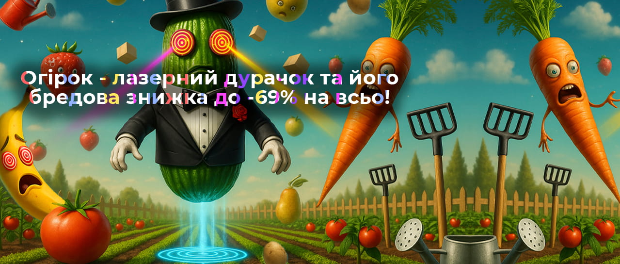Огірок - лазерний дурачок та його бредова знижка до -69% на всьо!