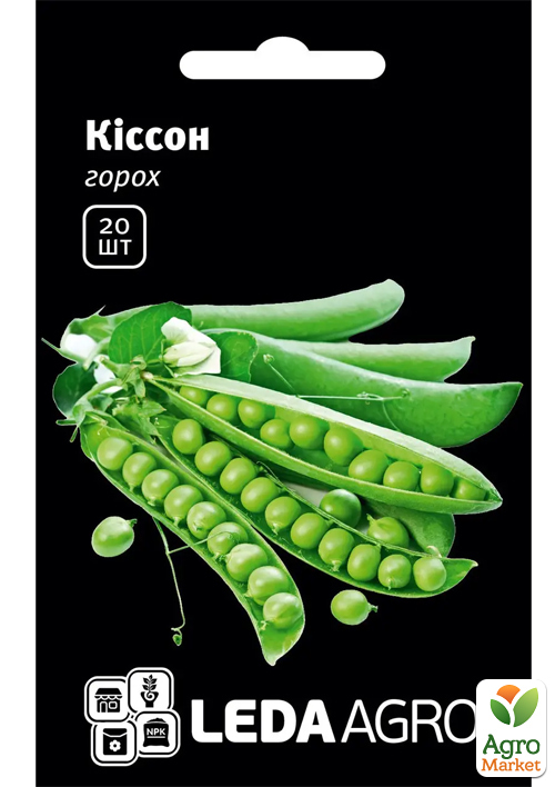Горох Киссон ТМ Leda Agro 20шт
Горох Киссон ТМ Leda Agro 20шт