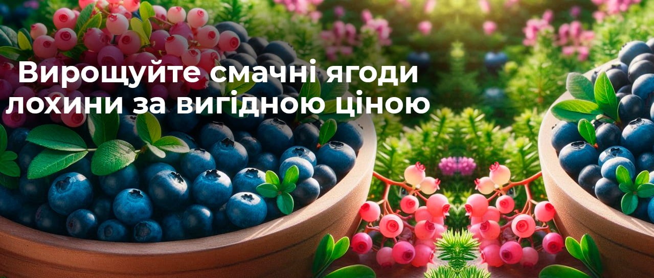 Вирощуйте ягоди лохини зі знижкою!