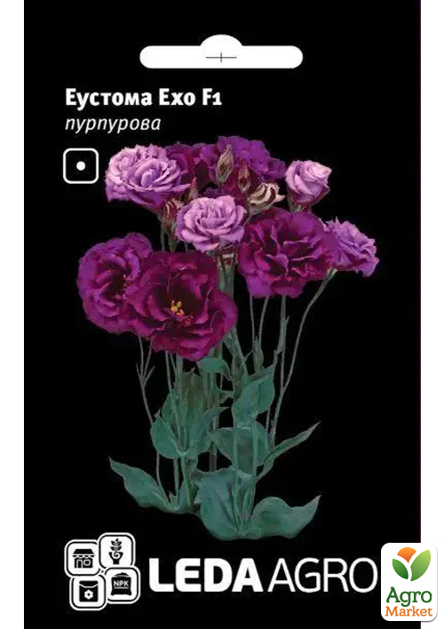 Еустома Ехо F1, пурпурова ТМ Leda Agro 5шт 
Еустома Ехо F1, пурпурова ТМ Leda Agro 5шт