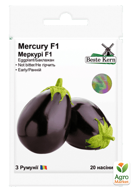 Баклажан Меркури F1 ТМ Beste Kern 20шт
Баклажан Меркури F1 ТМ Beste Kern 20шт