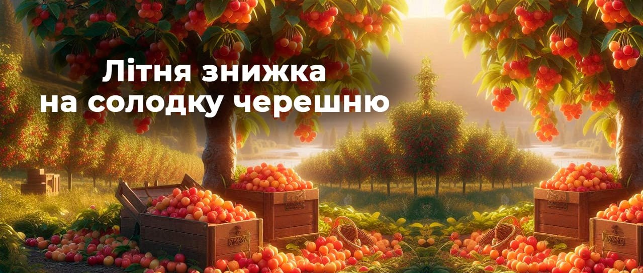 Літня знижка на солодку черешню!
