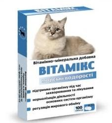 Вітамікс Морські водорості Вітамінно-мінеральна добавка для кішок, 100 табл. 85 г (4685020)