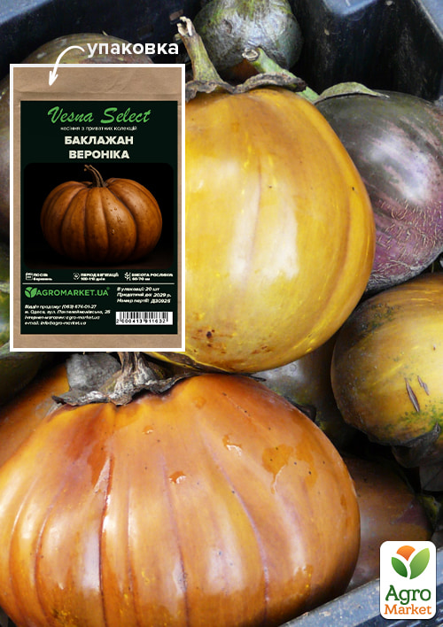 Баклажан Вероніка ТМ Vesna Select 20шт
Баклажан Вероніка ТМ Vesna Select 20шт
