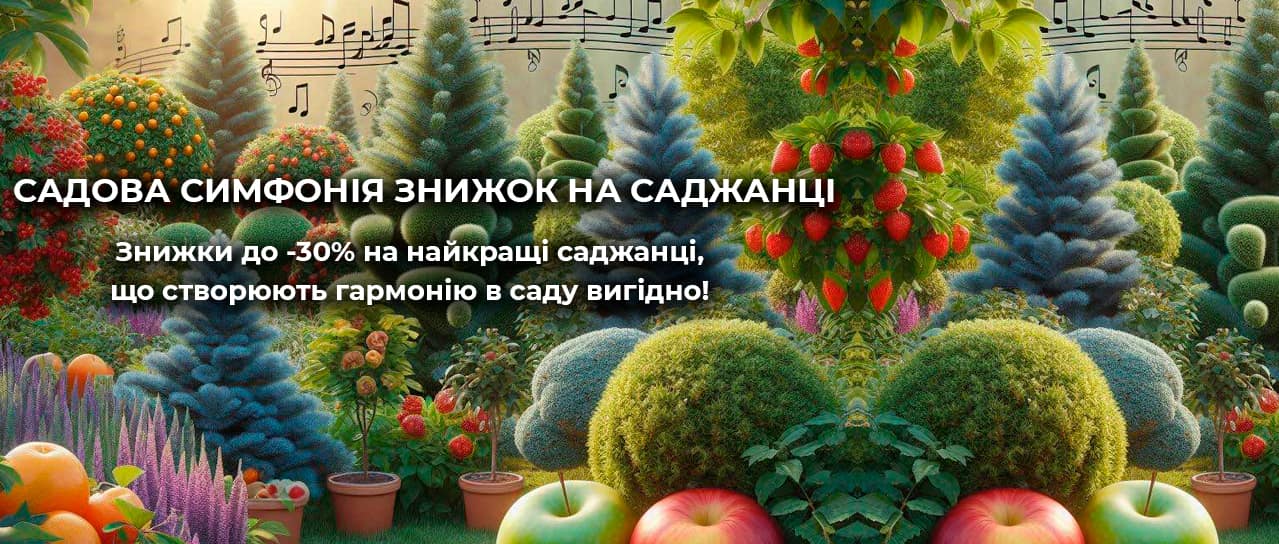 Садова симфонія знижок на саджанці
