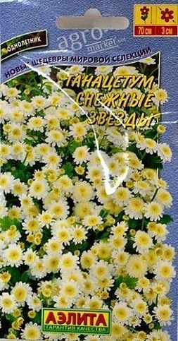 Танацетум "Снежные звёзды" ТМ "Аэлита" 7шт