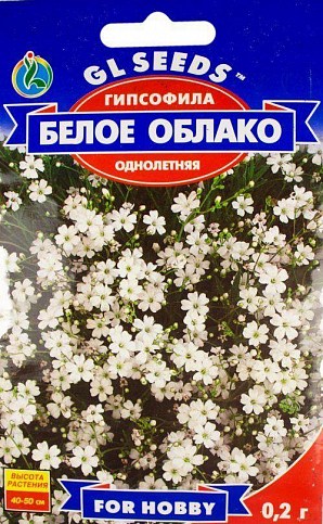 Гіпсофіла "Біле хмара" ТМ "GL Seeds" 0.2г