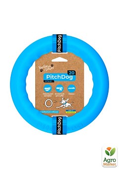 Кольцо для апортировки PitchDog30, диаметр 28 см, голубой (62382)2