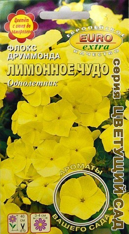Флокс Друммонда "Лимонное Чудо" ТМ "Аэлита" 0.1г