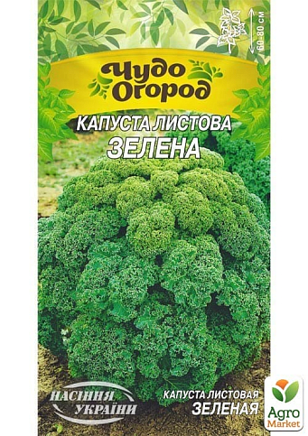 Капуста листовая "Зеленая" ТМ Семена Украины" 0.5г
