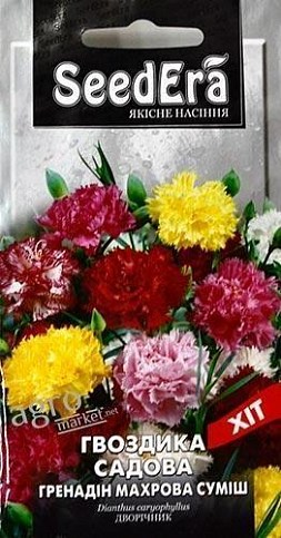 Гвоздика садова "Гренадін махрова суміш" ТМ "SeedEra" 0.3г