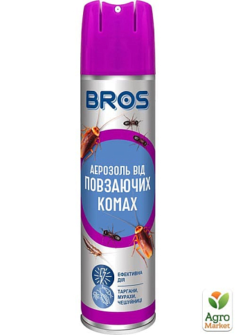 Инсектицидный аэрозоль от ползающих насекомых ТМ "BROS" 400мл