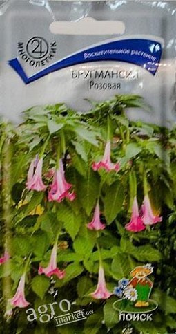 Бругмансія "Рожева" ТМ "Пошук" 5шт