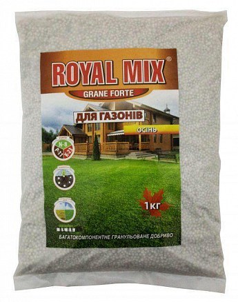 Минеральное удобрение "Для газона осень" ТМ "Royal Mix" (Пакет) 1кг