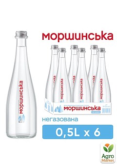 Минеральная вода Моршинская Премиум негазированная стеклянная бутылка 0,5л (упаковка 6шт) 2