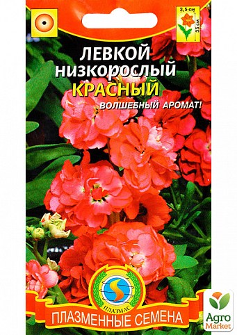 Левкой низкорослый "Красный" ТМ "Плазменные семена" 0,1г NEW