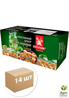 Сахар тростниковый "Демерара" ТМ "Сто Пудов" 250г упаковка 14 шт1