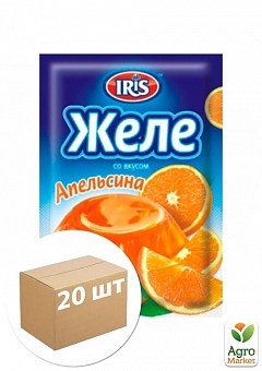 Желе зі смаком апельсина ТМ "IRIS" 90г упаковка 20шт1