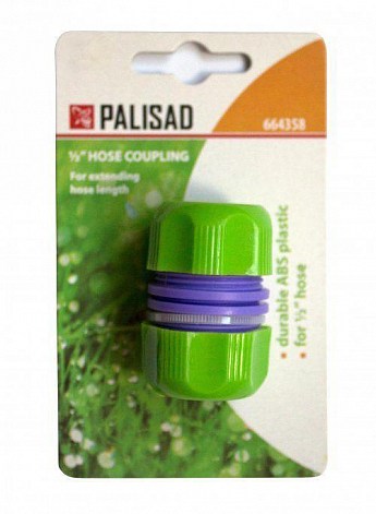 Муфта ремонтная для шланга, 1/2", пластмассовая ТМ "PALISAD" №664358