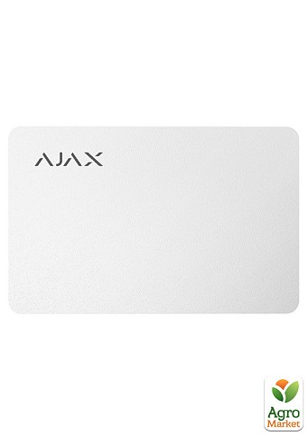 Карта Ajax Pass white (комплект 100 шт) для управления режимами охраны системы безопасности Ajax
