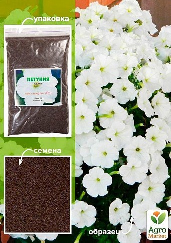 Петуния "Белая" ТМ "Весна" 100г