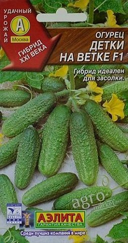 Огірок "Дітки на гілці F1" ТМ "АЕЛІТА" 0.25г