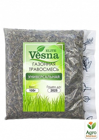 Газонная травосуміш "Універсальна" ТМ "Vesna Elite" 100г