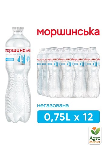 Мінеральна вода Моршинська негазована 0,75л (упаковка 12 шт)
