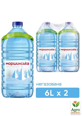 Мінеральна вода Моршинська негазована 6л (упаковка 2 шт)