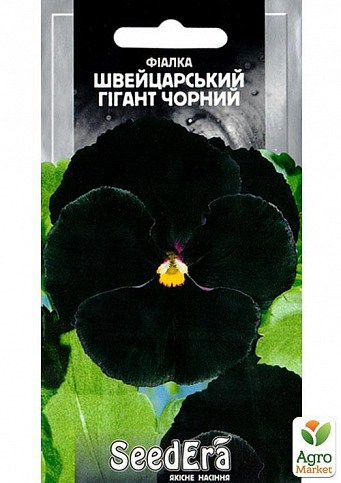 Фіалка садова "Швейцарський гігант чорний" ТМ "SeedEra" 0.1г