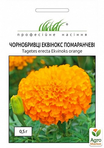 Бархатцы "Эквинокс" оранжевые ТМ "Hem Zaden" 0,5г