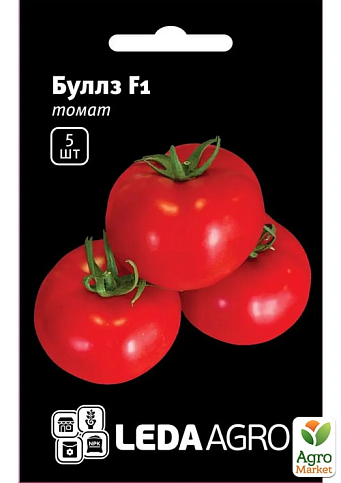 Томат "Буллз F1" ТМ "Leda Agro" 5шт