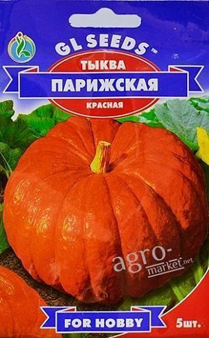 Гарбуз "Паризька червона" ТМ "GL SEEDS" 5шт