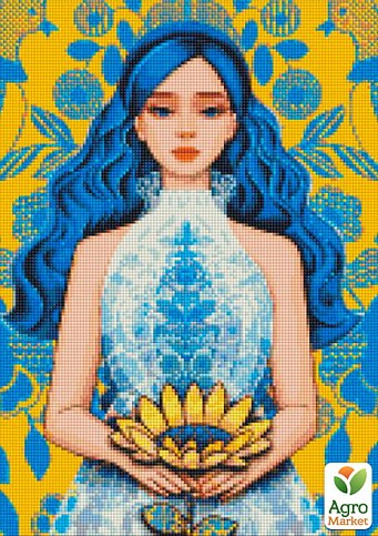 Алмазная мозаика - Золотой цветок  Идейка AMO7472