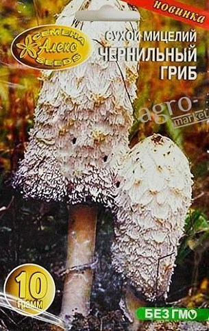 Сухий міцелій "Чорнильний гриб" ТМ "Алекс SEEDS" 10г