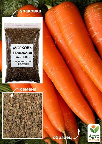 Морковь "Лакомка" ТМ "Весна" 100г