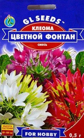 Клеома смесь "Цветной фонтан" ТМ "GL SEEDS" 0.5г