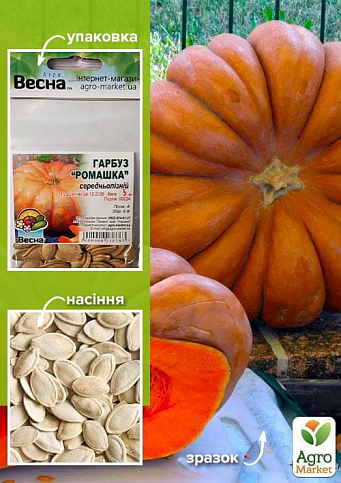 Гарбуз "Ромашка" (Зипер) ТМ "Весна" 5г