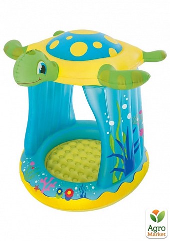 Дитячий надувний басейн "Черепаха" з навісом 109х96х94 см ТМ "Bestway" (52219)
