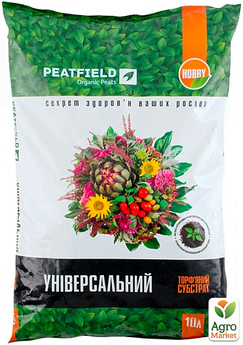 Торф'яний субстрат універсальний ТМ "PEATFIELD" 10л