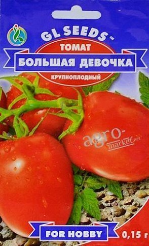 Томат "Велика дівчинка" ТМ "GL SEEDS" 0.15г