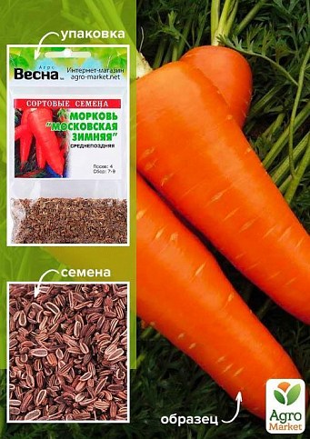Морковь "Московская зимняя" (Зипер) ТМ "Весна" 5г