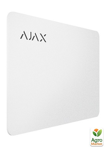 Карта Ajax Pass white (комплект 100 шт) для управления режимами охраны системы безопасности Ajax - фото 2