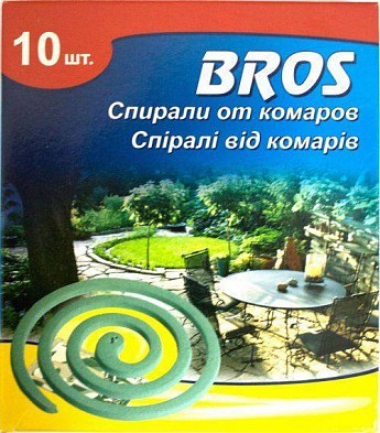 Спіралі від комарів ТМ "Bros" (Польща) 10шт