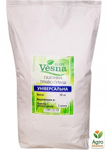Газонна травосуміш "Універсальна" ТМ "Vesna Elite" 10кг