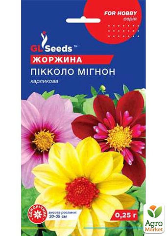 Жоржини "Пікколо мігнон" ТМ "GL SEEDS" 0.25г
