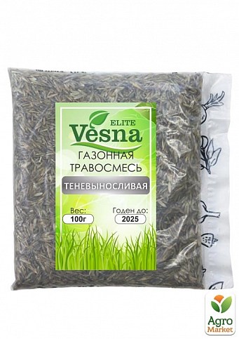 Газонная травосуміш "Тіньовитривала" ТМ "Vesna Elite" 100г